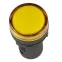 Лампа AD16DS(LED)матрица d16мм желтый 12В AC/DCI