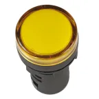 Лампа AD16DS(LED)матрица d16мм желтый 12В AC/DCI