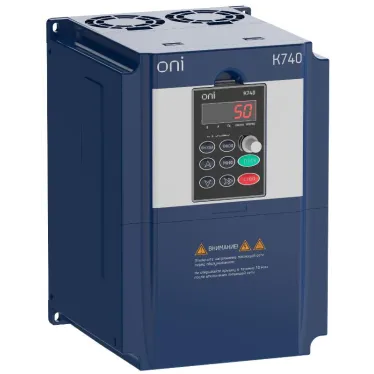 ПЧ K740 380В 3Ф 7,5-11кВт 17-25А тор. энк. | K740-33-075G11PTM | ONI
