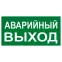 Знак ''АВАРИЙНЫЙ ВЫХОД'' 150х300мм PROxima
