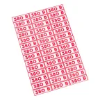Наклейка знак электробезопасности 380 В 10*30 мм (42 шт на листе), REXANT