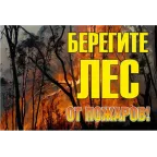 Знак ''Берегите лес от огня!'' 1200х800 мм