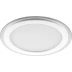                  Светильник светодиодный ДВО-24w 4000K 1440Лм со стеклом белый
               