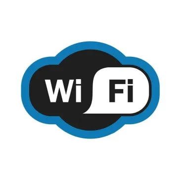 Наклейка информационный знак Зона Wi-Fi 150х200 мм,