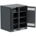                  Шкаф LINEA B (пустой) 1350х1200х950мм двустворчатая металлическая дверь черный
               