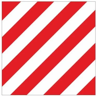 Знак ''Негабаритное место'' 300х300 мм, металл
