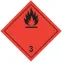 Знак для маркировки опасных грузов ''Кл.3'' 250х250 мм, пленка самоклеящаяся ГОСТ 19433-88