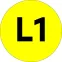 Наклейка L1 d-20мм PROxima