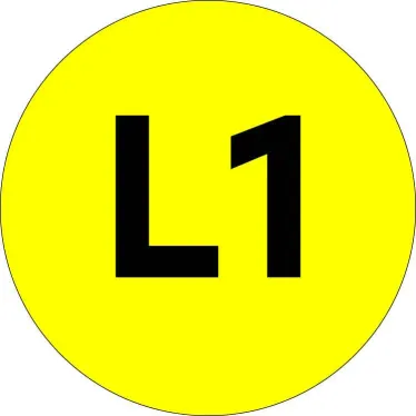 Наклейка L1 d-20мм PROxima