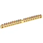                  Шина PEN ''земля-ноль'' 6х9 мм 20х1 (20 группхкрепеж по центру), REXANT
               