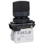                  Переключатель КПЕ2620Р-черный-2но+0нз-ручка-фикс-3поз-IP65-
               