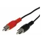 Шнур 2 RCA - 2 RCA, 1.5 м., черный