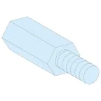                  4 СТОЙКИ ДЛЯ РЕЕК М5, В - 55 ММ
               