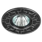 Светильник штампованный MR16,12V/220V, 50W черный/хром ST5 CH/BK