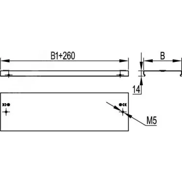 Зажим для подключения гибкой шины 80x50