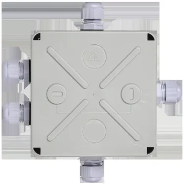 Коробка КМ41330 распаячная для открытой проводки 100х100х50мм IP55 (RAL7035 гермовводы PG9 5 шт)