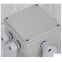 Коробка КМ41330 распаячная для открытой проводки 100х100х50мм IP55 (RAL7035 гермовводы PG9 5 шт)