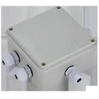 Коробка КМ41330 распаячная для открытой проводки 100х100х50мм IP55 (RAL7035 гермовводы PG9 5 шт)