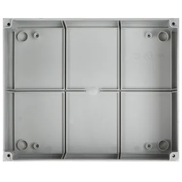 Коробка КМ41278 распаячная для открытой проводки 240х195х165мм IP55 (RAL7035 прозрачный красный кабельные вводы 5 шт)