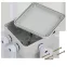 Коробка КМ41330 распаячная для открытой проводки 100х100х50мм IP55 (RAL7035 гермовводы PG9 5 шт)