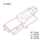 Коробка распаячная четырехрожковая ОУ, 70x35, IP20, REXANT