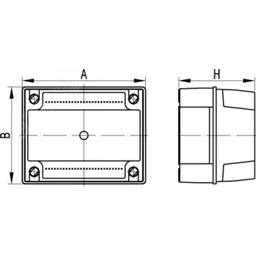 Коробка распределительная с гладкими стенками прозрачная IP56 240х190х160мм