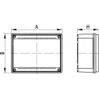 Коробка распределительная с гладкими стенками прозрачная IP56 190х140х70мм