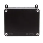 Коробка индустриальная 120х95х52 мм, IP68 с гладкими стенками, черная