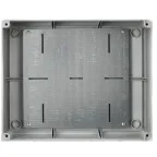 Коробка КМ41346 распаячная для открытой проводки 240х195х90мм IP55 (RAL7035 монтажная плата кабельные вводы 5 шт)