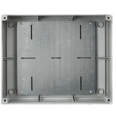 Коробка КМ41346 распаячная для открытой проводки 240х195х90мм IP55 (RAL7035 монтажная плата кабельные вводы 5 шт)