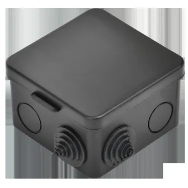 Коробка расп. КМ41238 80х80х50мм о/к IP54 7 вв. черная