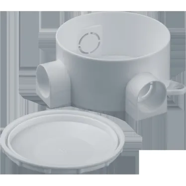 Коробка NSS-DB-70-35-WH распаячная открытого монтажа трехрожковая белая d70x35