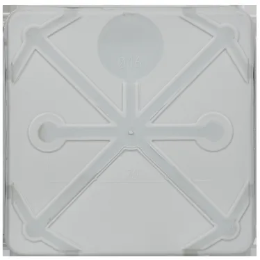 Коробка расп. КМ42455 о/п 100х100х50мм IP67 8 вв. серая