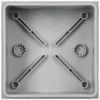 Коробка расп. КМ42455 о/п 100х100х50мм IP67 8 вв. серая