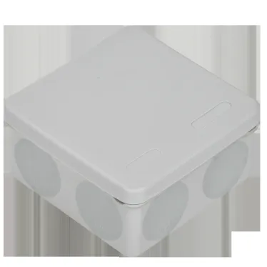 Коробка расп. КМ42455 о/п 100х100х50мм IP67 8 вв. серая