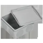 Коробка расп. КМ42455 о/п 100х100х50мм IP67 8 вв. серая