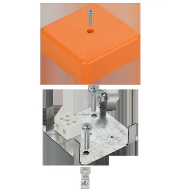 Коробка расп. огн. ПС 75х75х28мм 2P 4мм2 IP44