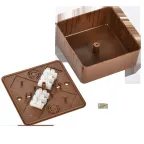 Коробка распределительная КМ41222-05 100х100х44 дуб IP20