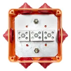Коробка огнестойкая E90 100х100х50мм, с клеммником 6 полюсов 1,5-2,5 мм2 IP55 EKF
