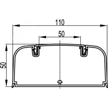 Кабель-канал 110x50 IN-Liner FRONT DKC