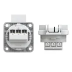 Розетка встраиваемая с/з 16A/250V/1P+N+E/IP54