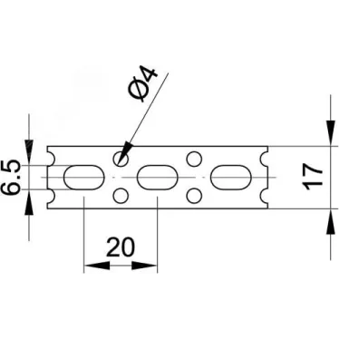 Лента монтажная перфорированная 25х0.8