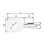 Наконечник кабельный НКИ 2.5-6 с изолированным фланцем желтый (50шт)