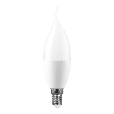 Лампа светодиодная LED 11вт Е14 белый матовая свеча на ветру