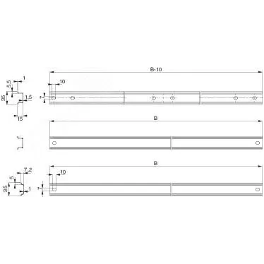 DIN-рельс симметричный35мм 600мм