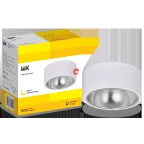 LIGHTING Светильник 4017 накладной потолочный под лампу GX53 белый/хром IEK
