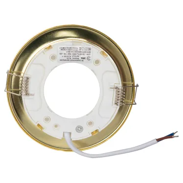 Светильник встраиваемый KL70 GD /1 под лампу Gx53 тонкий 220V 13W золото (40/2200)