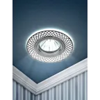 Светильник встраиваемый KL40 SL/GD/1 алюминевый MR16 12V/220V 50W золото/серебро (