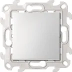 Переключатель (проходной) с подсветкой 10AX 250В~ цвета алюминий S24 Harmonie