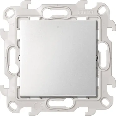 Переключатель (проходной) с подсветкой 10AX 250В~ цвета алюминий S24 Harmonie